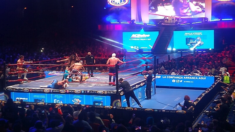Mexican Wrestling or Lucha Libre, at the Arena Mexico, Mexico City, Mexico